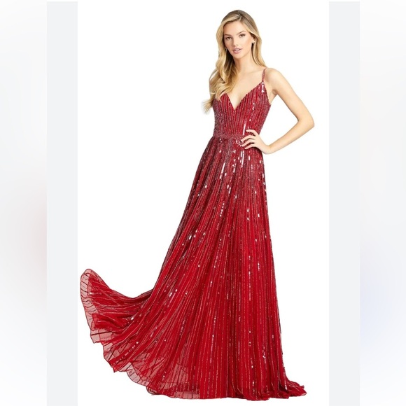 Mac Duggal Dresses & Skirts - Mac Duggal 4961D Red Sequin Evening Gown